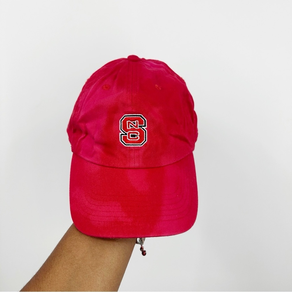 NC State Wolfpack Custom Bleach Splatter Dad Hat OS Embroidered